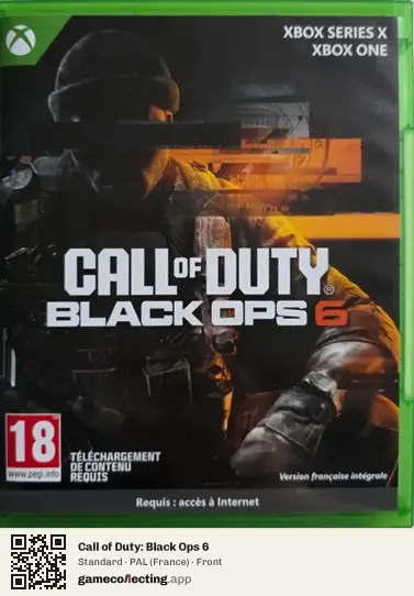 Call of Duty: Black Ops 6 Xbox Series X, France box front