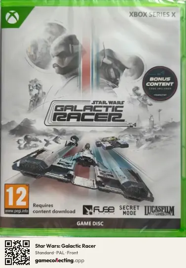 Star Wars: Galactic Racer Xbox Series X, PAL box front