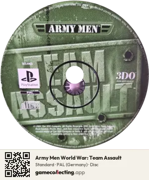 Army Men World War: Team Assault PlayStation, PAL disc
