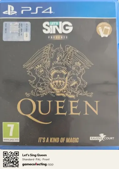 Let's Sing Queen PlayStation 4, PAL box front