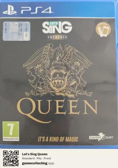 Let's Sing Queen PlayStation 4, PAL box front