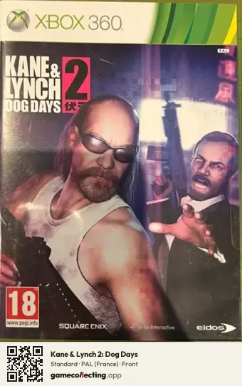 Kane & Lynch 2: Dog Days Xbox 360, France box front