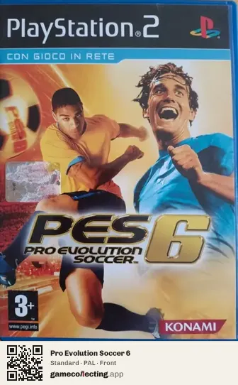 Pro Evolution Soccer 6 PlayStation 2, PAL box front