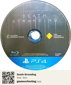 Death Stranding PlayStation 4, Asia disc