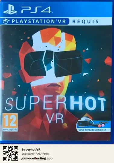 Superhot VR PlayStation 4, PAL box front