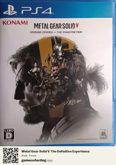Metal Gear Solid V: The Definitive Experience PlayStation 4, Asia box front