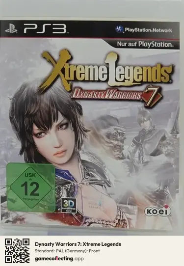 Dynasty Warriors 7: Xtreme Legends PlayStation 3, Germany box front