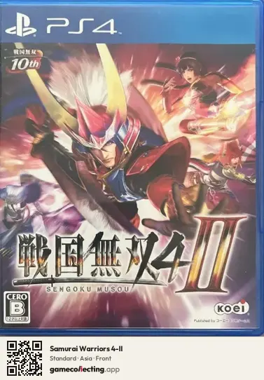Samurai Warriors 4-II PlayStation 4, Asia box front