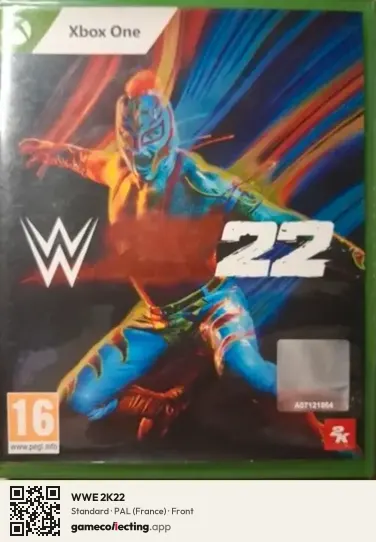 WWE 2K22 Xbox One, France box front
