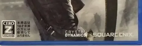Tomb Raider, the CERO letter on its front