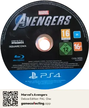 Marvel's Avengers PlayStation 4, PAL disc