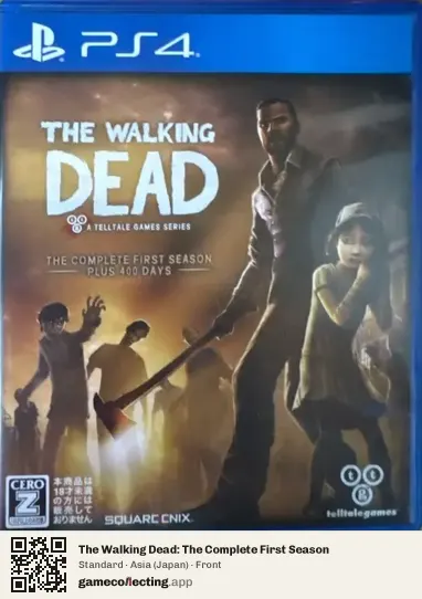 The Walking Dead: The Complete First Season PlayStation 4, Japan box front