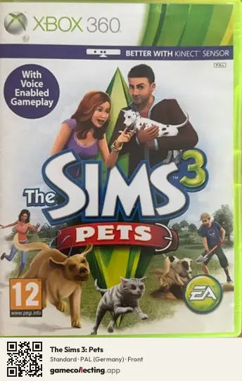 The Sims 3: Pets Xbox 360, Germany box front