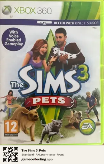 The Sims 3: Pets Xbox 360, Germany box front