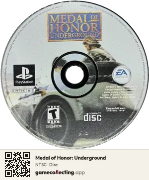 Medal of Honor: Underground PlayStation, NTSC disc