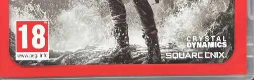 Tomb Raider, the USK square on its front