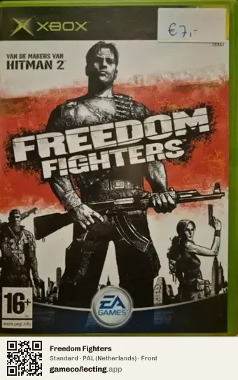 Freedom Fighters Xbox, Netherlands box front
