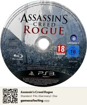Assassin's Creed Rogue PlayStation 3, PAL disc