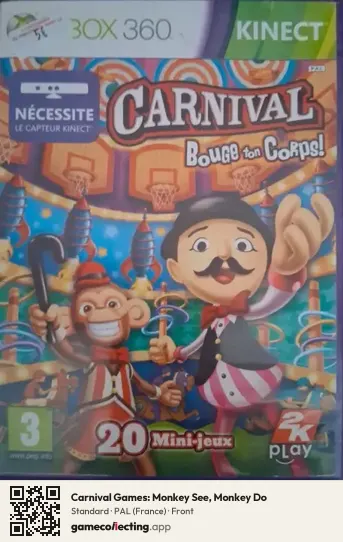 Carnival Games: Monkey See, Monkey Do Xbox 360, France box front