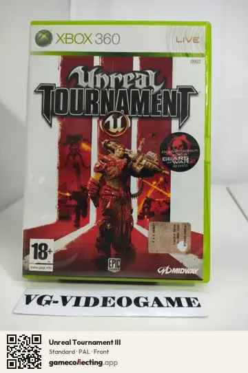 Unreal Tournament III Xbox 360, PAL box front