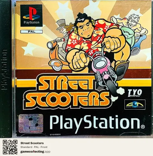 Street Scooters PlayStation, PAL box front