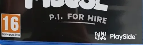 Mouse: P.I. for Hire, the PEGI square on its front