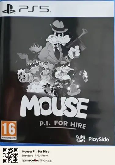 Mouse: P.I. for Hire PlayStation 5, PAL box front