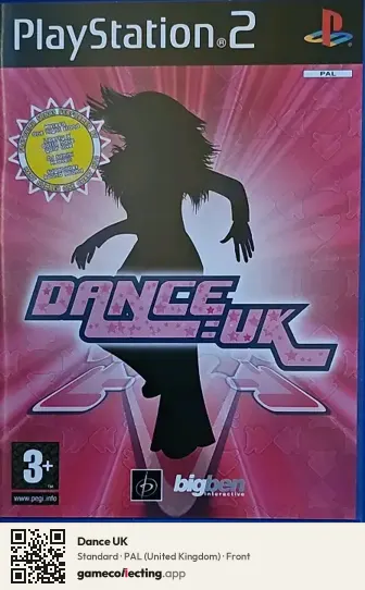 Dance UK PlayStation 2, United Kingdom box front