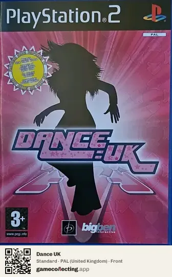 Dance UK PlayStation 2, United Kingdom box front