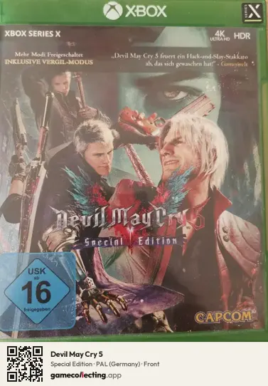 Devil May Cry 5 Xbox Series X, Germany box front