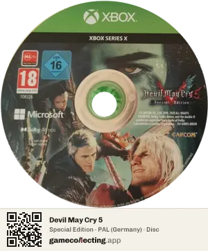 Devil May Cry 5 Xbox Series X, PAL disc