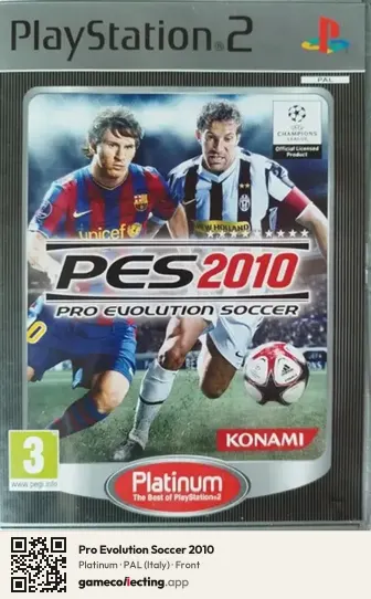 Pro Evolution Soccer 2010 PlayStation 2, Italy box front