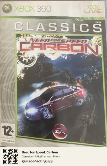 Need for Speed: Carbon Xbox 360, France box front