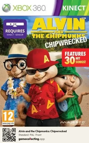 Alvin and the Chipmunks: Chipwrecked Xbox 360, PAL box front