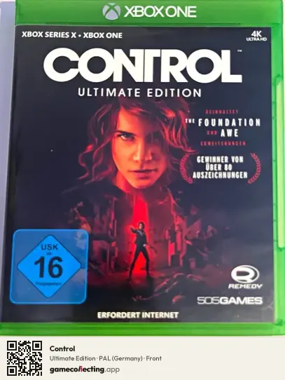 Control Xbox One, Germany box front
