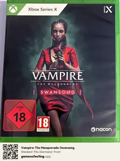 Vampire: The Masquerade: Swansong Xbox Series X, Germany box front