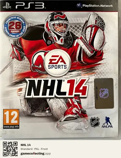 NHL 14 PlayStation 3, PAL box front