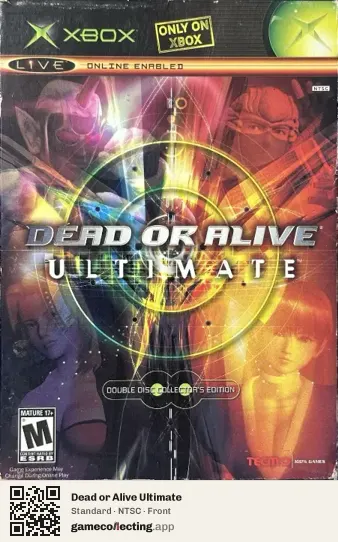 Dead or Alive Ultimate Xbox, NTSC box front