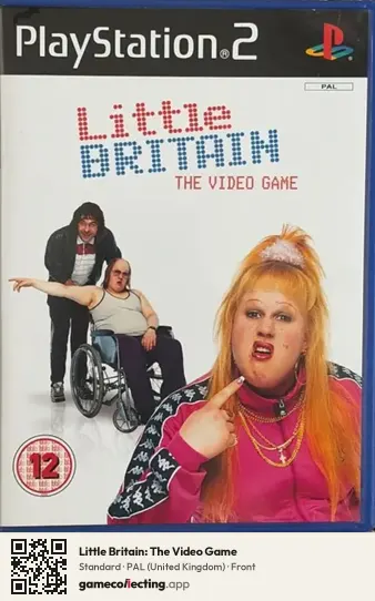 Little Britain: The Video Game PlayStation 2, United Kingdom box front