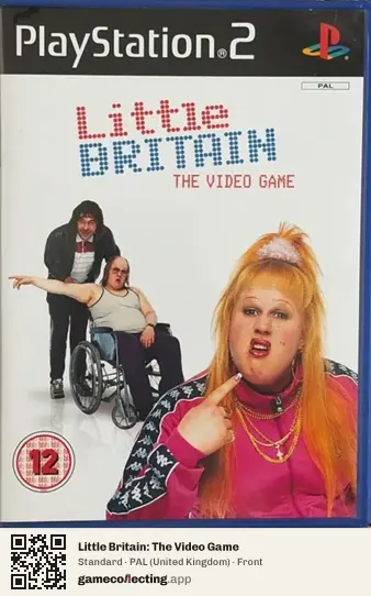 Little Britain: The Video Game PlayStation 2, United Kingdom box front