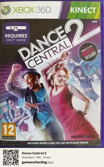 Dance Central 2 Xbox 360, PAL box front