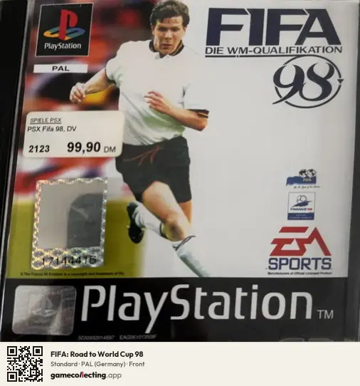 FIFA: Road to World Cup 98 PlayStation, Germany box front