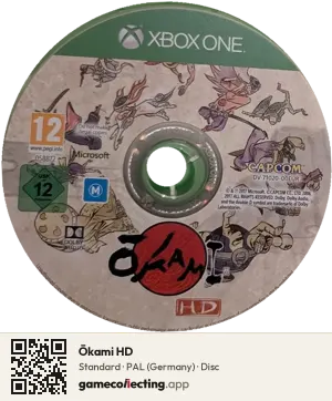 Ōkami HD Xbox One, PAL disc