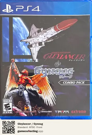 Gleylancer / Gynoug PlayStation 4, NTSC box front