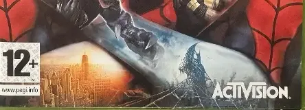 Spider-Man: Web of Shadows, the PEGI square on its front