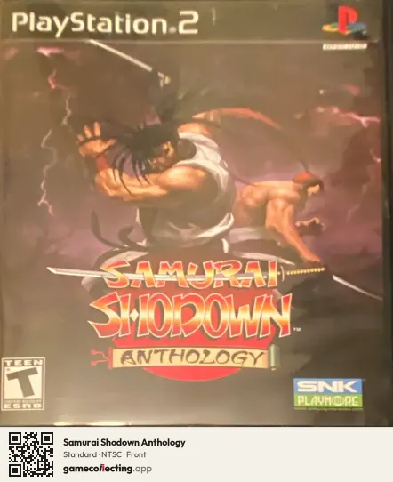 Samurai Shodown Anthology PlayStation 2, NTSC box front