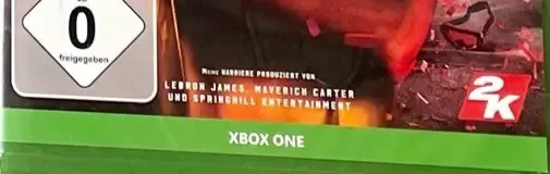 NBA 2K20, the USK square on its front