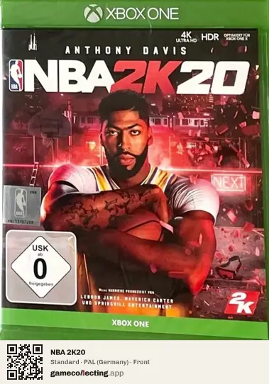 NBA 2K20 Xbox One, Germany box front