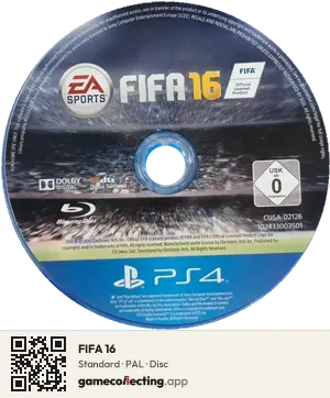 FIFA 16 PlayStation 4, PAL disc