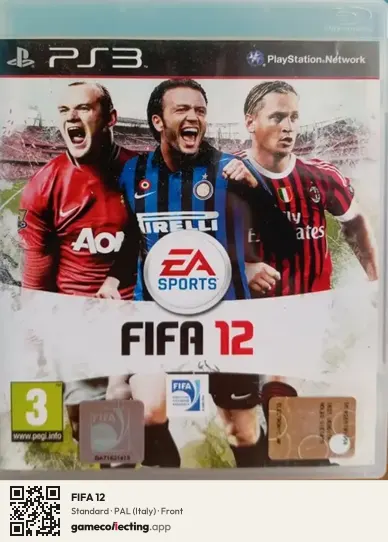FIFA 12 PlayStation 3, Italy box front